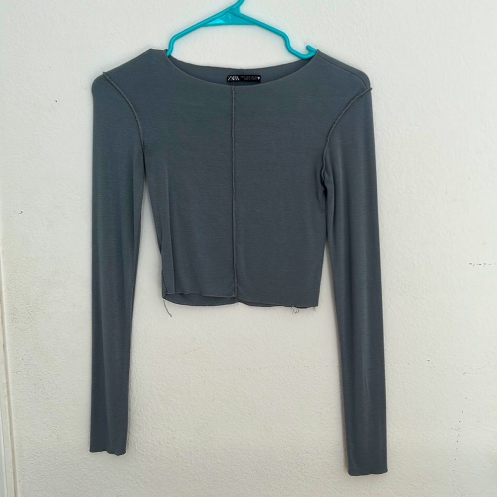 Zara blue long sleeve